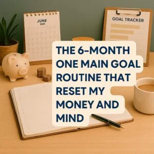 6-Month One Main Goal